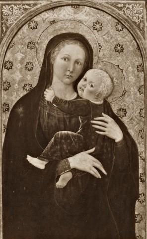 Anonimo — Jacopo di Arcangelo (Jacopo del Sellaio) - sec. XV - Madonna con Bambino — insieme